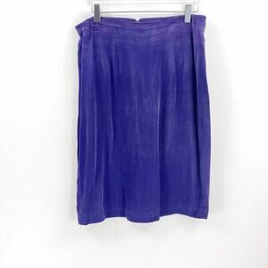 VINTAGE Purple A-Line Knee Length Skirt